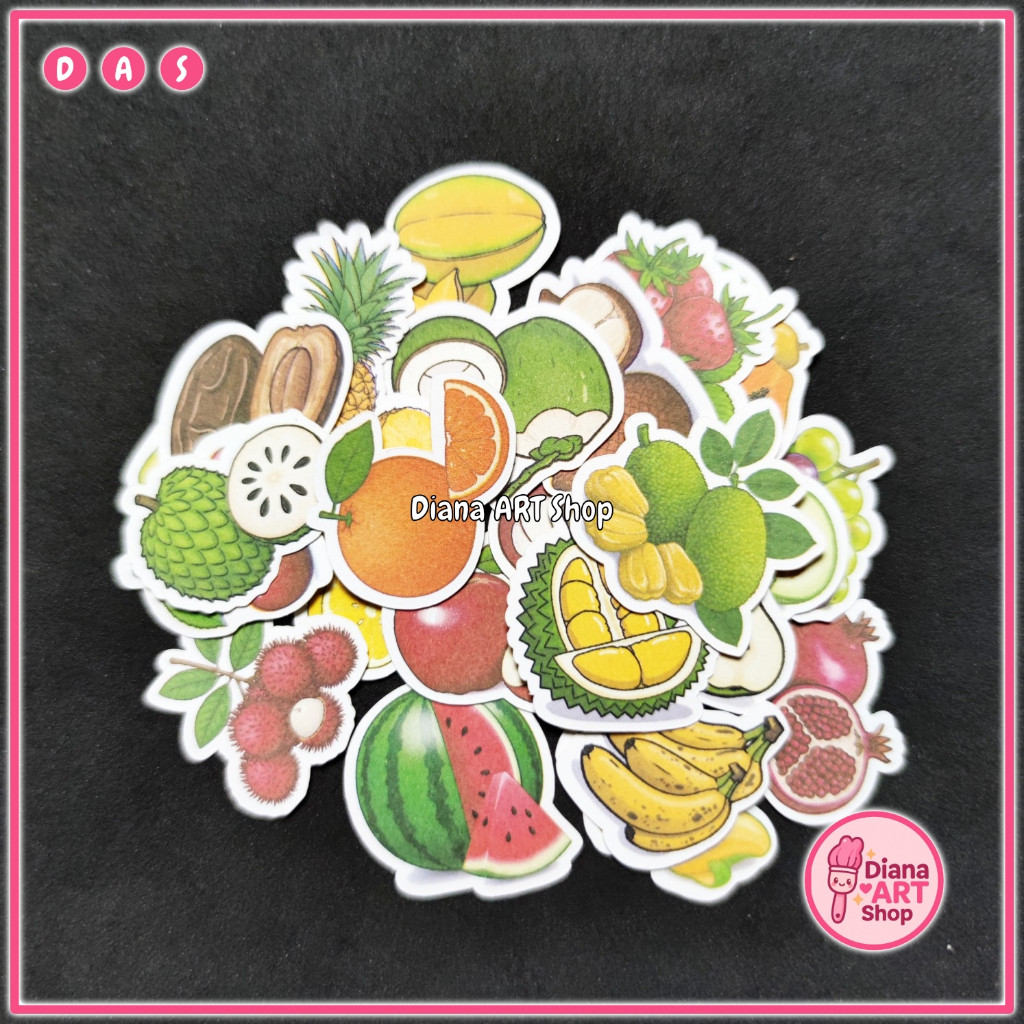 Stiker Buah Buahan Mini Warna Doff Gambar Stiker Buah Mini Lucu