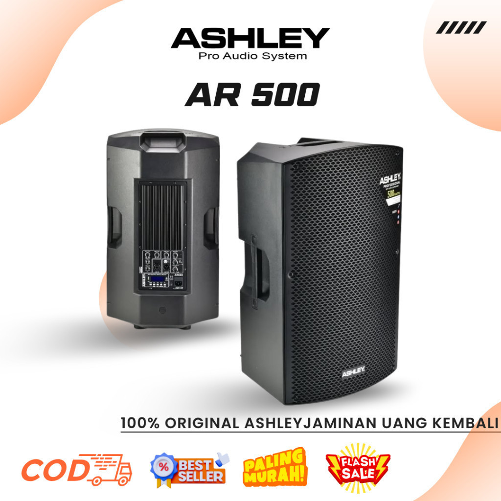 Ashley AR 500 15" Active Speaker 2Way System 500Watt