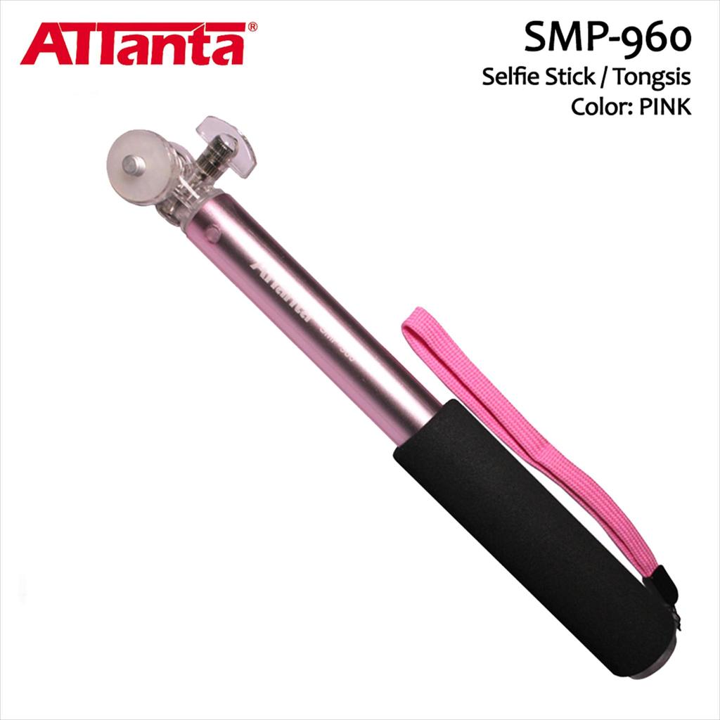 ATTanta SMP-960 Tongsis pink / Selfie Stick for Hp, Action Cam, etc