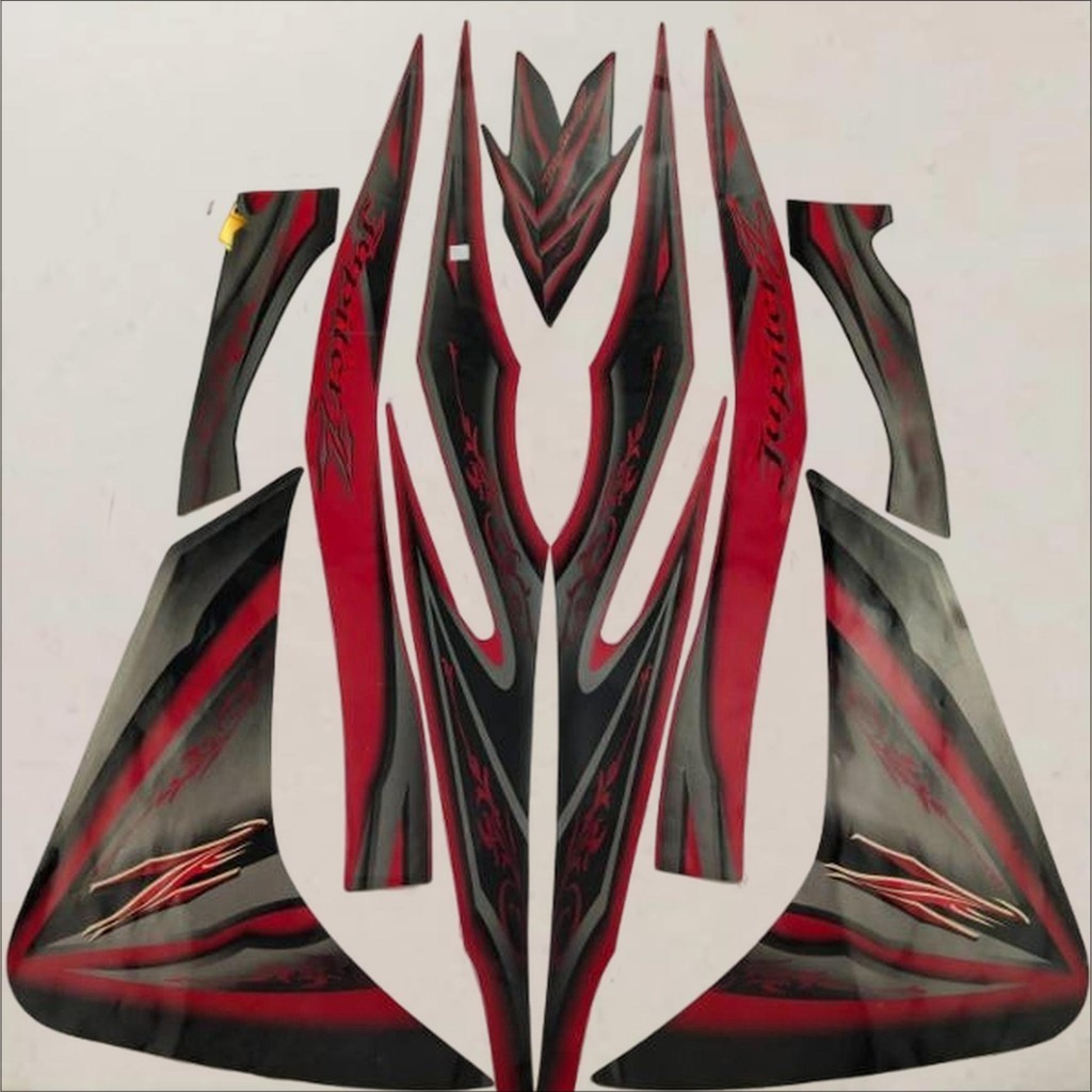 Stiker Striping Motor Jupiter Z Robot 2010 Merah Sticker Lis Body Standar
