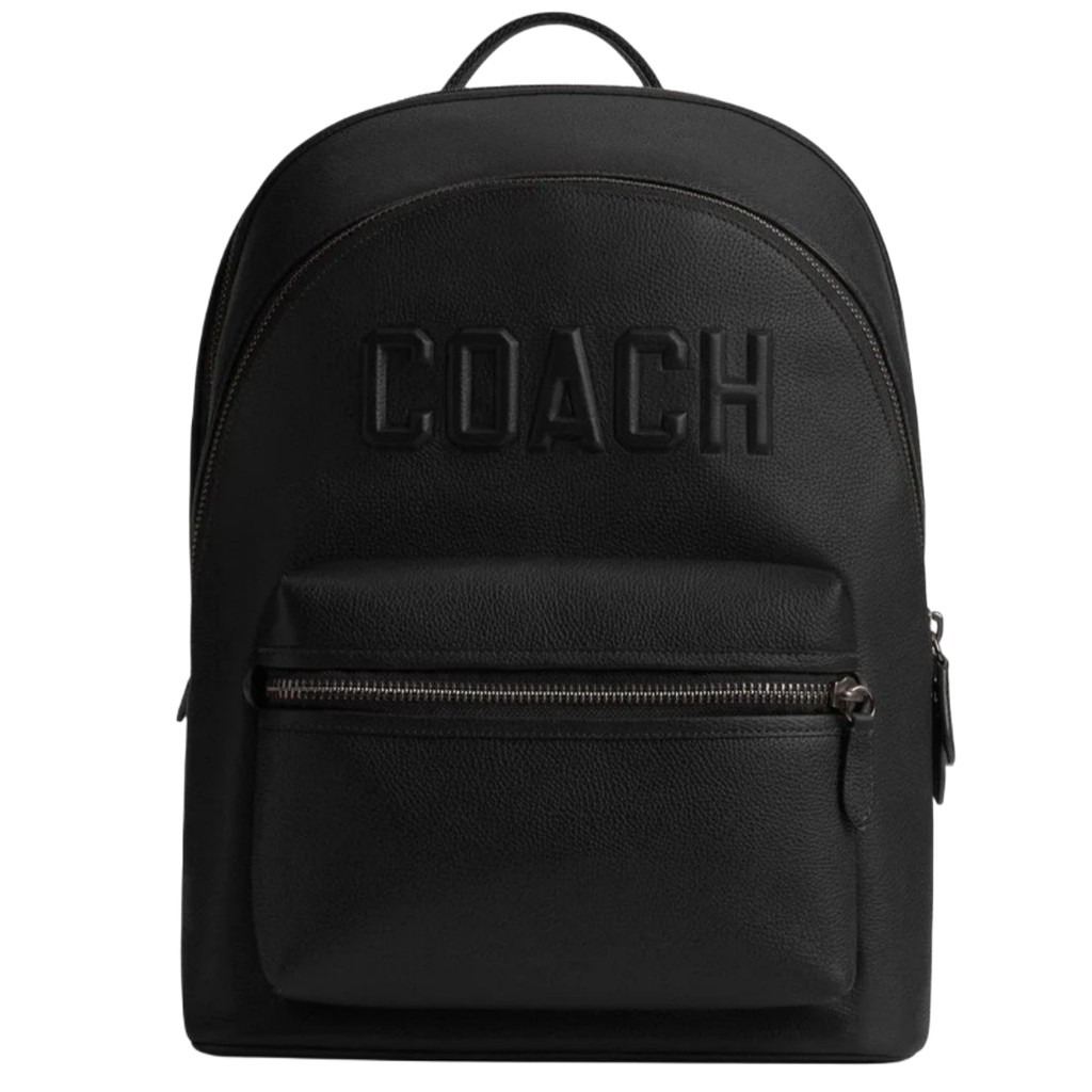 Coach Graphic Charter Black Backpack / Tas Branded Original