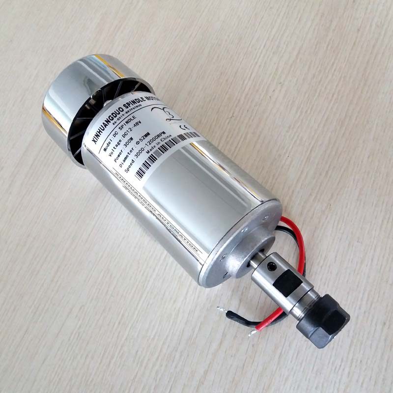 300W Spindle motor DC12-48V  ER11 ER16 12000rpm 0.3kw spindle cnc router spindle motor cnc spindle m