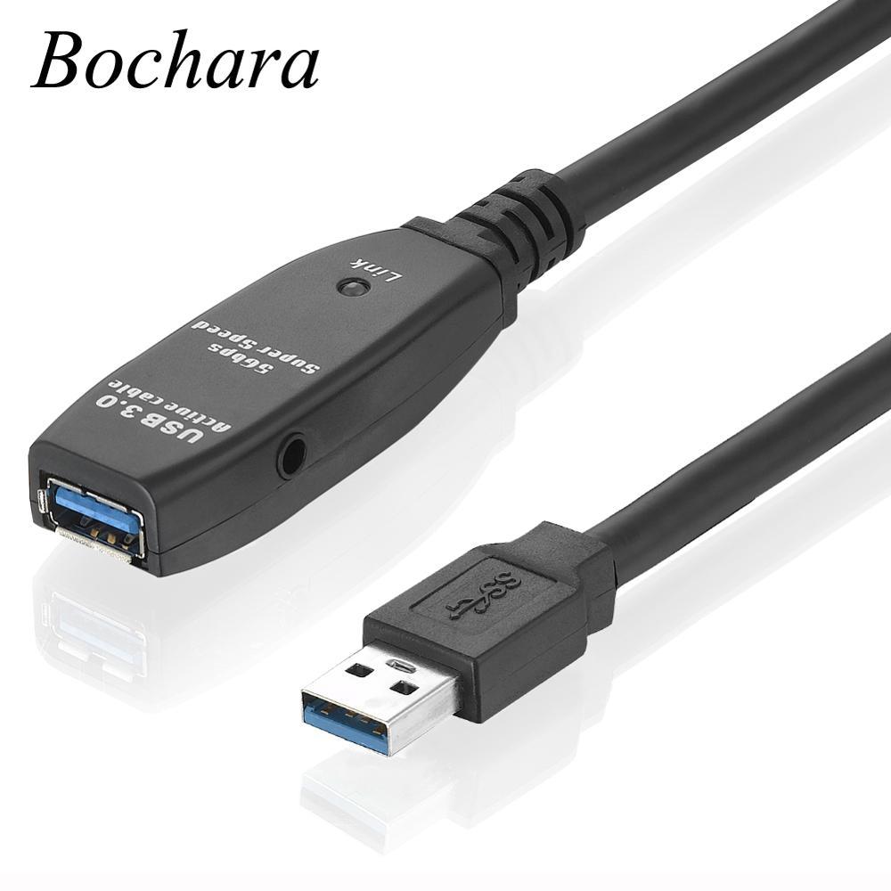 Boara Active Repeater USB 3.0 Extension Cable Male to Female OD7mm Built-in IC ip Foil+Braided Shiel