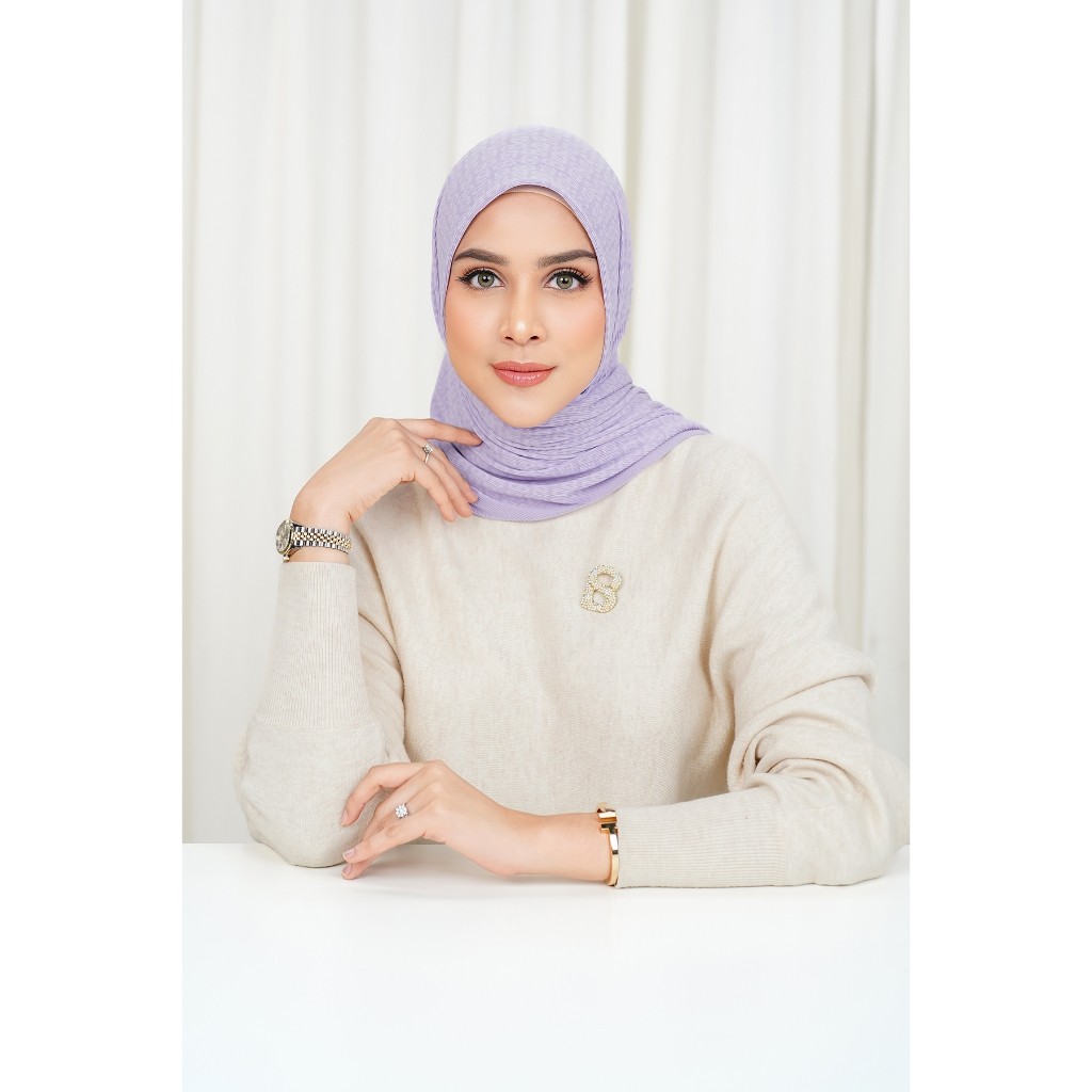 Buttonscarves Tapis Pleated Square - Lavender