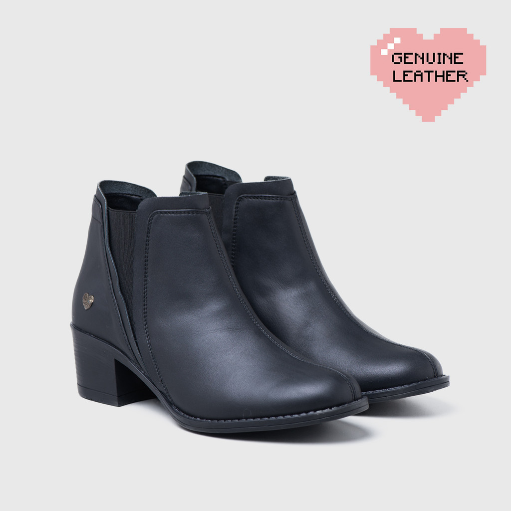 Adorableprojects - Butty Boots Genuine Leather Black - Sepatu Chelsea Boots