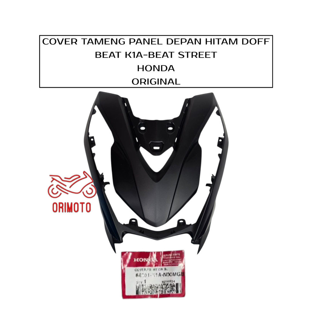 Orimoto- COVER TAMENG PANEL DEPAN HITAM DOFF BEAT K1A STREET HONDA 64301-K1A-N00MGB ORIGINAL