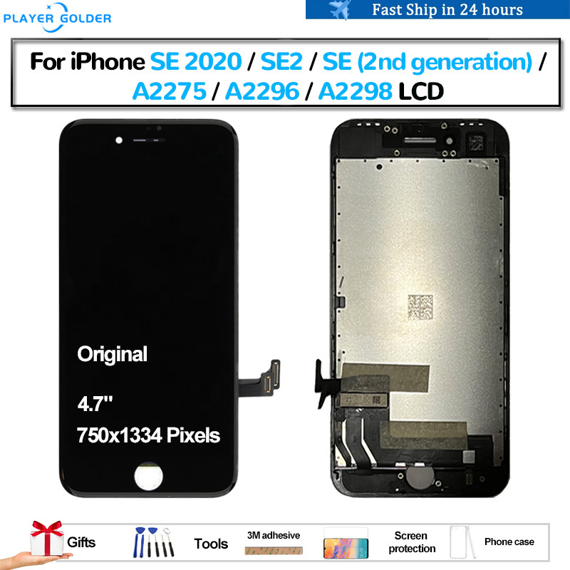 Original For iPhone SE 2020 SE2 SE 2 A2275 A2296 A2298 Pantalla lcd Display Tou Panel Screen Digitiz