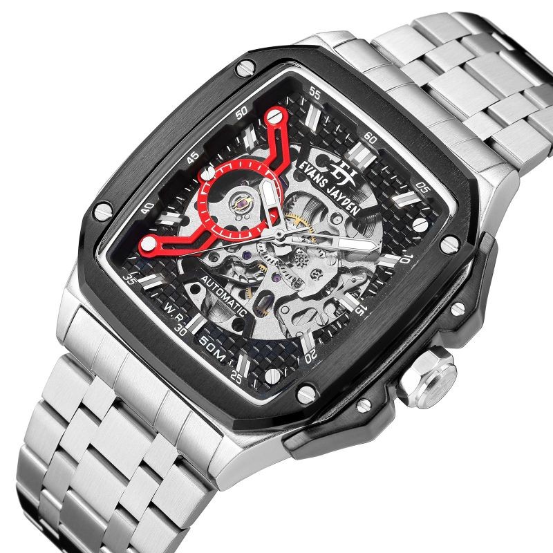 BUY 1 GET 1..JAM TANGAN PRIA WANITA EVANS JAYDEN ORIGINAL OTOMATIS 9595 RT