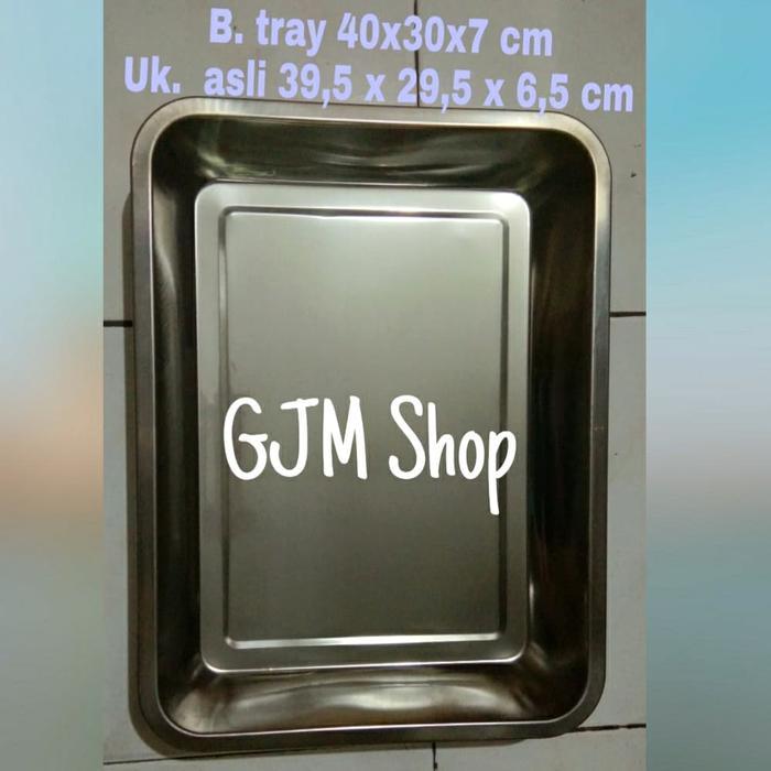 Nampan 40x30x7 cm / Baki Stainless / Baking tray