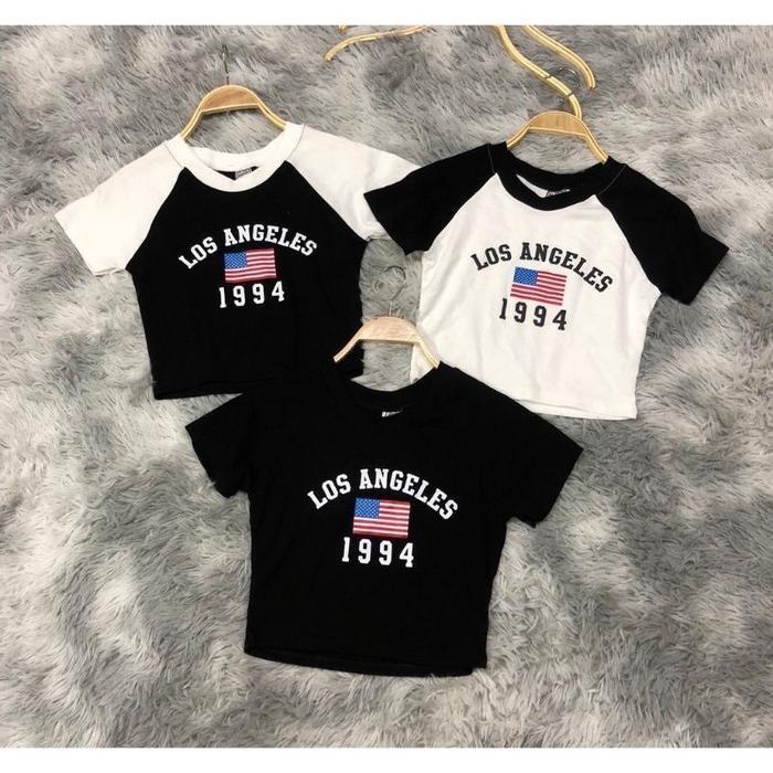 Crop Tee LA 1994 Rib (LD 88, P 40) - Black