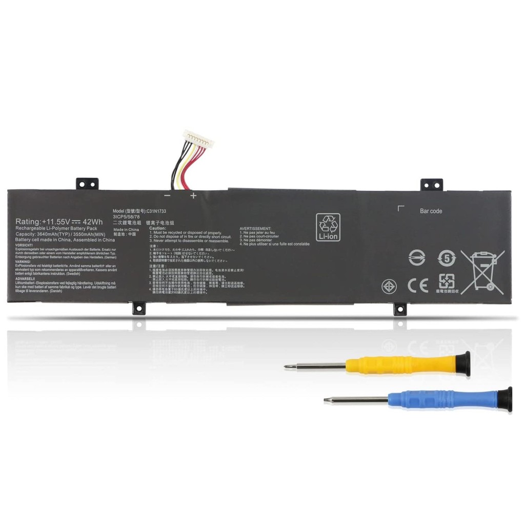 C31N1733 Battery  for Asus Vivobook Flip 14 TP412FA TP412UA Series TP412FA-DB72T TP412FA-EC011T TP41