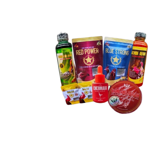 PROMO PAKET VVIP perlengkapan ayam siap adu kamlang doping jamu ayam kemin & obat cacing | Doping ay