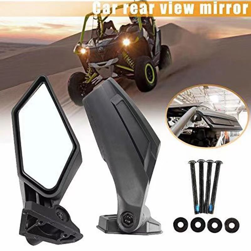 2PC UTV/ATV Rear View Mirror 4x4 Racing Side Mirrors Set Rearview Mirrors For CAN-AM BRP UTV MAVERIC