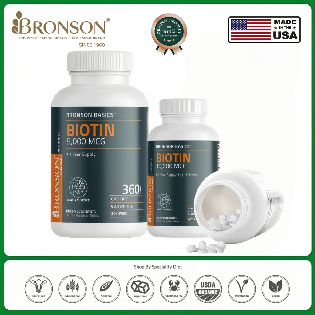 Bronson BASICS Biotin 5000MCG / 10000MCG