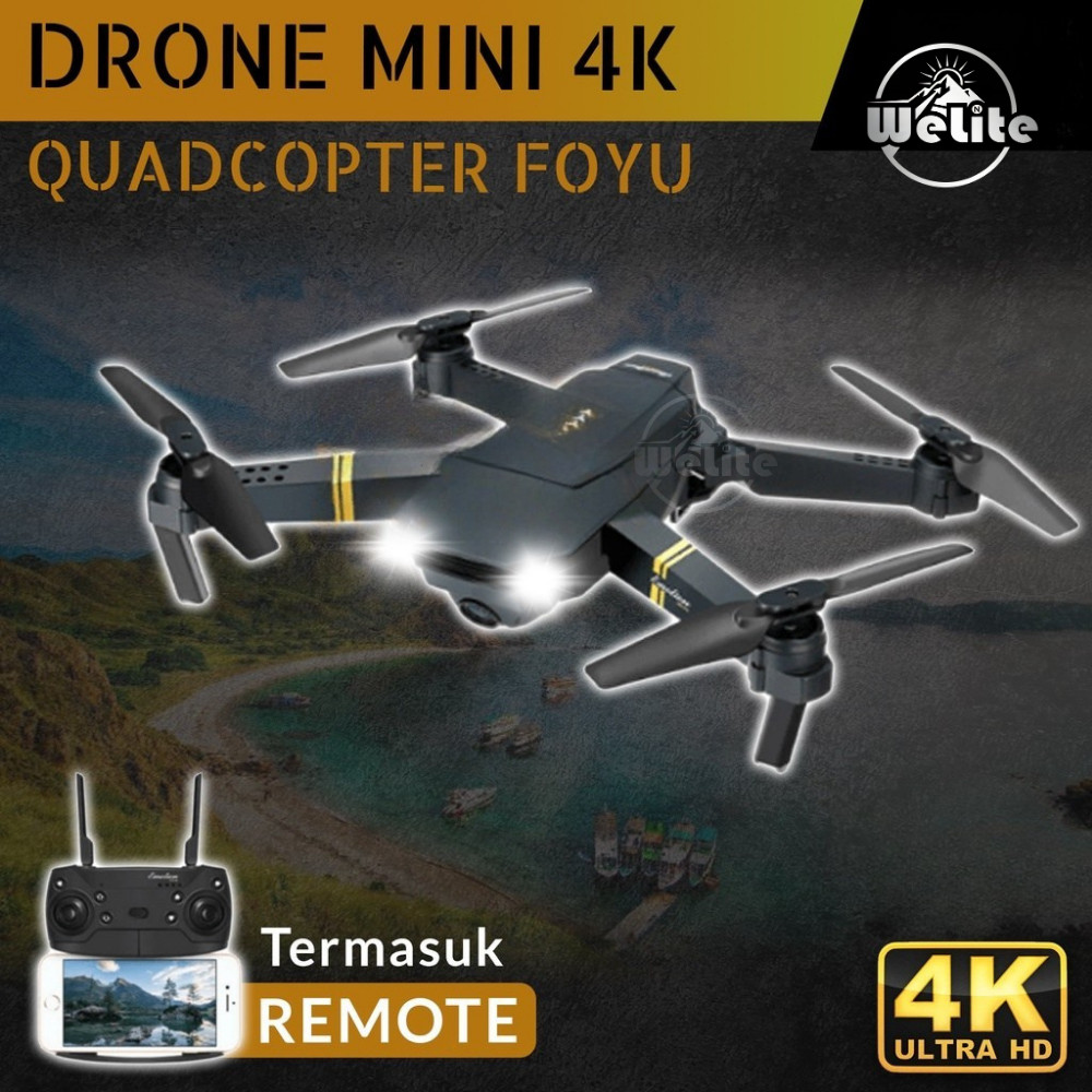 Drone Kamera PHIP 4K Dual Camera HD 3D Roll Remote Control USB Charge