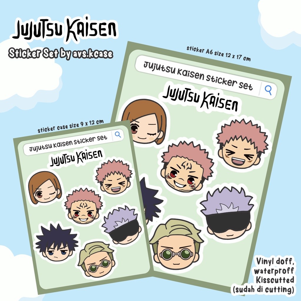 Jujutsu Kaisen Sticker Vinyl Waterproof