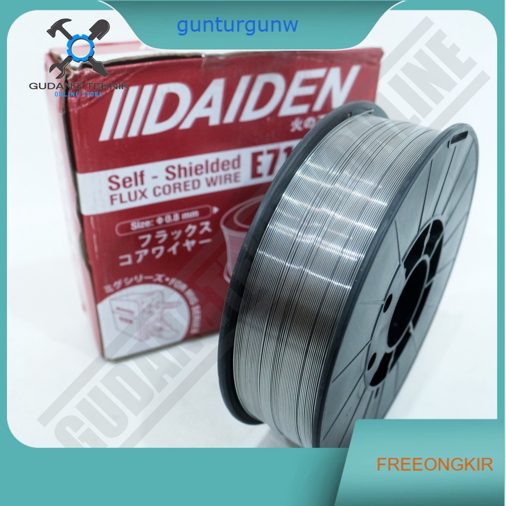 ( 5Kg Daiden ) Kawat Las Flux Core 0.8mm Daiden 5Kg  E71T-11 / Welding Flux core Wire Daiden 0,8mm 5