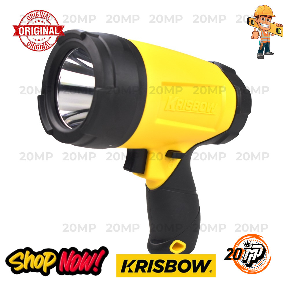 promo toko Lampu Senter Sorot LED FLASHLIGHT 350 LM RECHARGEABLE KRISBOW