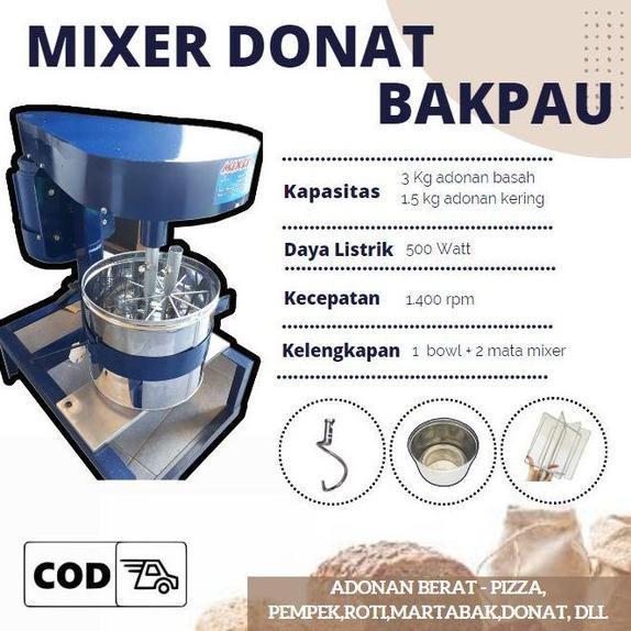 Mixer Kue Mesin Mixer Tepung - Alat Pengaduk Adonan Donat- Mixer Roti Untuk Usaha Rumahan