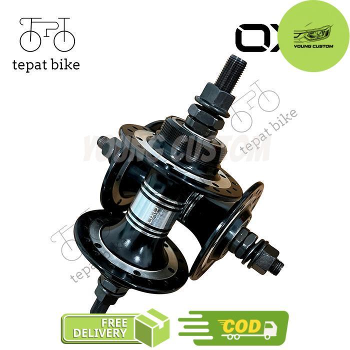 Hub Freehub BMX Fixie OXO 36H HB432 HB-432 Bearing Freewheel Compatible - Black -young