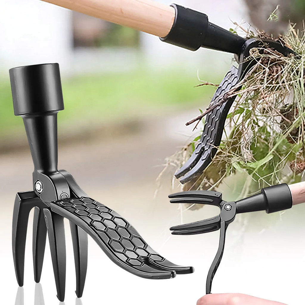 Stand Up Weed Puller Claw Aluminum Alloy Manual Weeding Head Replacement Garden Digging Grass Shovel