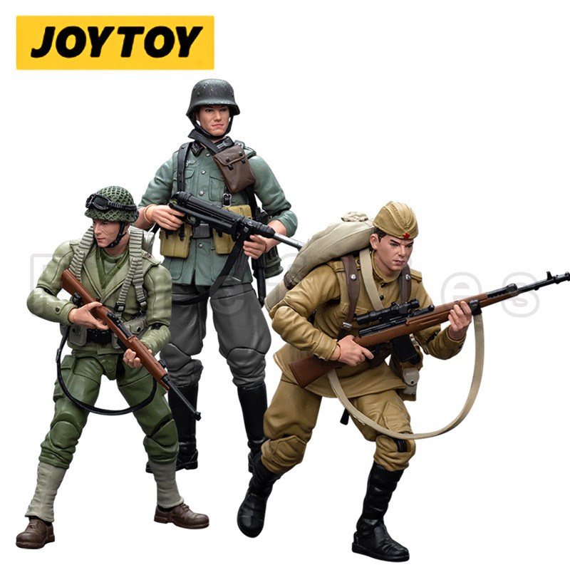 1/18 JOYTOY Action Figure Hardcore WWII US Army Wehrmacht Soviet Infantry Re-issue Version Anime Mod