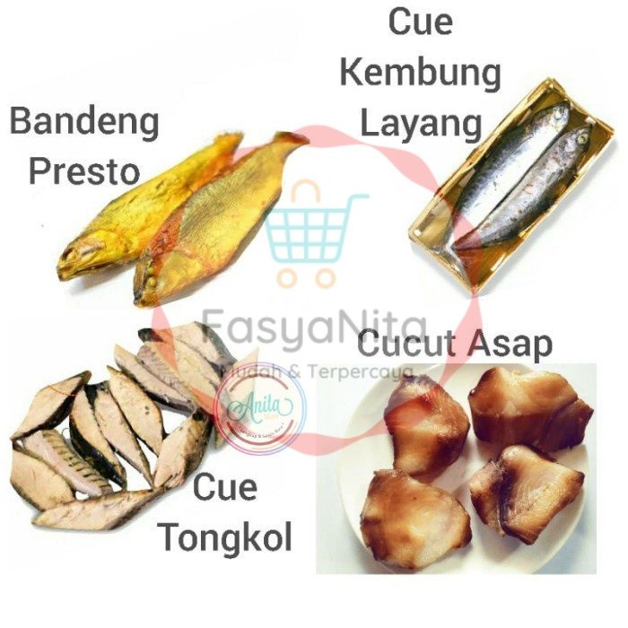 Ikan Cue Tongkol, Kembung Layang, Pindang Bandeng, Cucut Asap - Anita Mart Denpasar