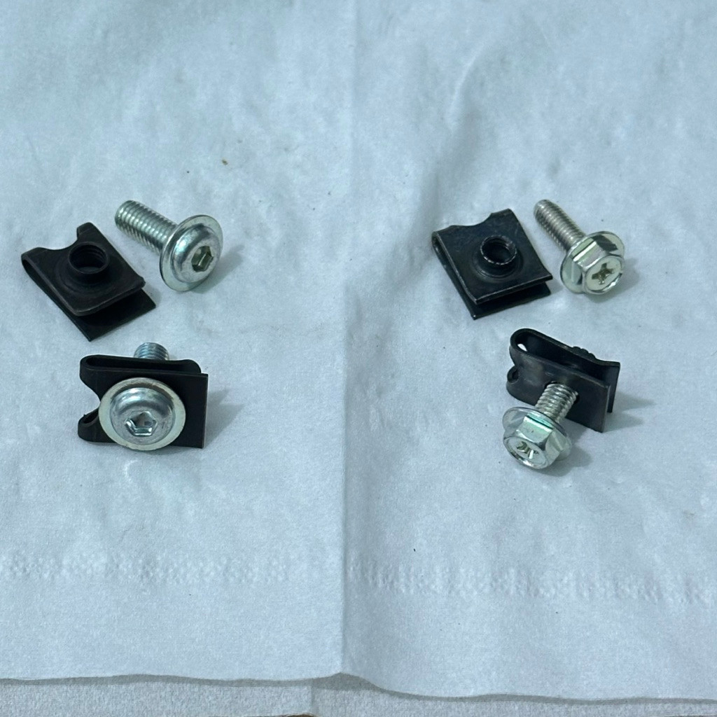 terlaris BAUT CLIP KLIP M6 BAUT 10 KUNCI L ddan M5 BAUT 8 FLANGE TOPI DABEL KUNCI ORIGINALori