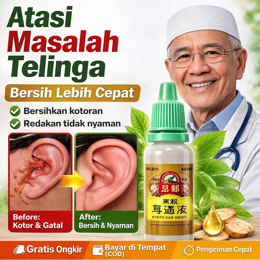 Tetes Telinga Herbal | Bahan Alami 100% | Tetes Telinga Herbal Untuk Sakit Telinga| Obat Tetes Telin