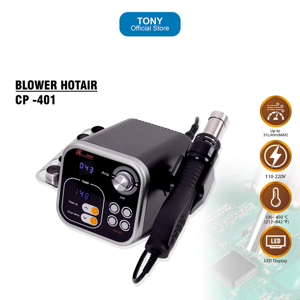 Blower M-TRIANGEL CP-401 - Professional Digital Hot Air Rework Station - CP-401