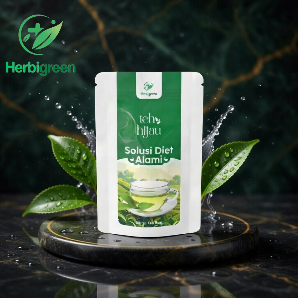 HERBIGREEN TEH HIJAU DIET DETOKS ALAMI 100% TEH PENURUN BERAT BADAN AMPUH CEPAT ORIGINAL TEH HIJAU K
