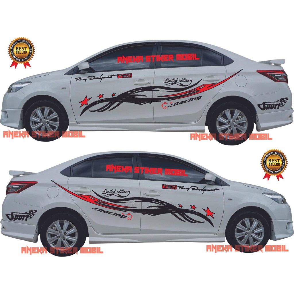 Stiker Mobil Sedan Vios Stiker Cutting Vios Stiker Body Samping Toyota Vios