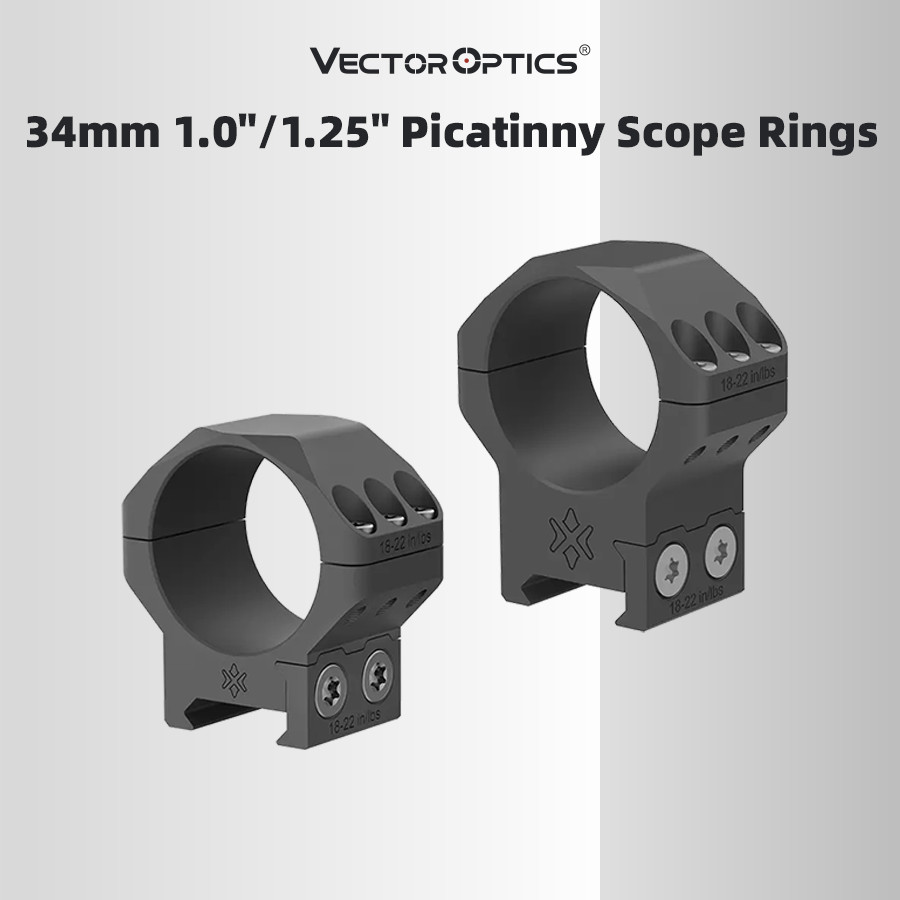 Vector Optics Tactical 34mm Scope Rings Mount Fit Picatinny Airsoft Accsesories Ak 47 Ar 15 Hunting 
