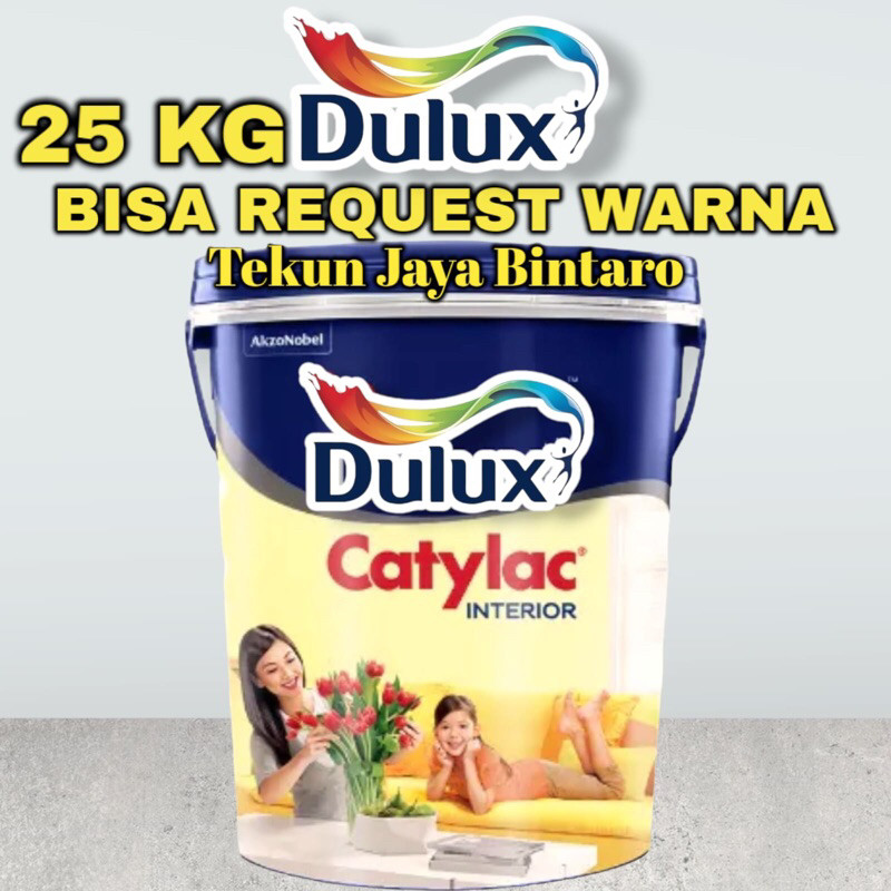 DULUX CATYLAC INTERIOR CAT TEMBOK 25 KG PAIL TINTING MIXING KHUSUS GOSEND / GRAB