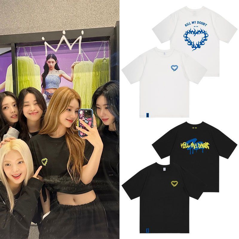COD READY STOCK Kaos ITZY KILL MY DOUBT World Tour T-shirt Oversized Combed 30s Sablon Premium Tidak
