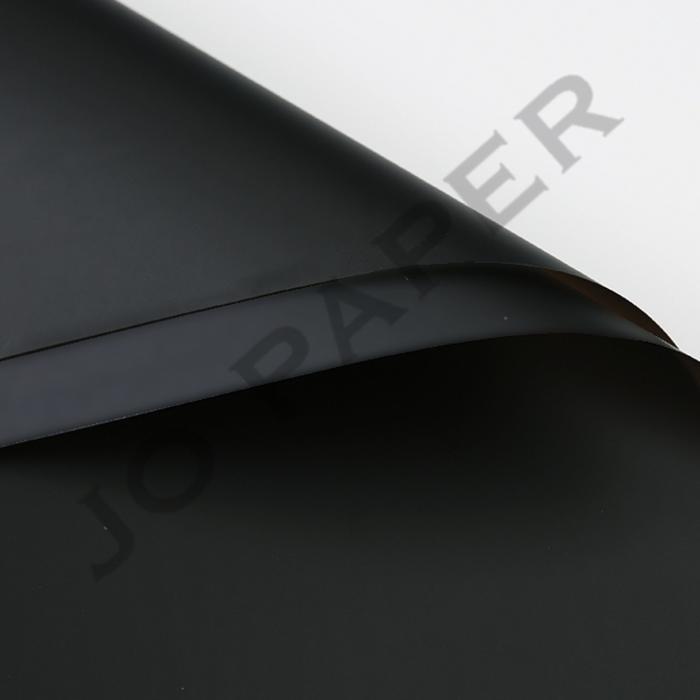 [20 LEMBAR] Flower Wrapping Paper / Kertas Buket Bunga / Cellophane - Hitam