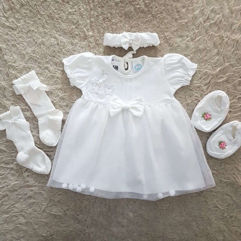 ZARISHOP.ID baju bayi newborn dress Set Anak Perempuan Lucu Cantik Gemas Bayi Imut