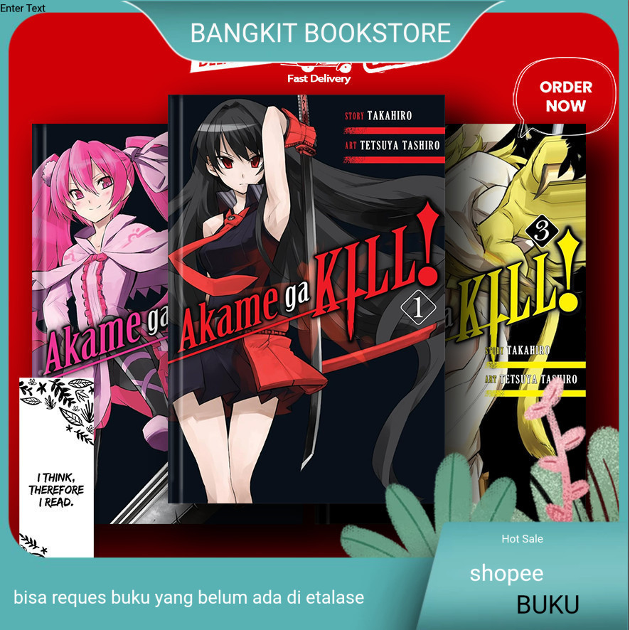 bukuAkame ga KILL (Manga / Komik) Vol. 1 - 15 (English) By Takahiro