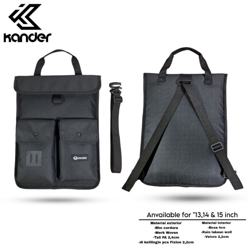 Tas Laptop Ransel Bacpack Tas Laptop13,14,15 Inch Sleeve laptop Original Kander
