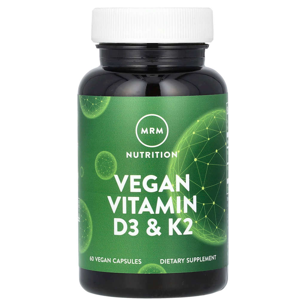 Nutrition, Vegan Vitamin D3 & K2, 60 Vegan Capsules