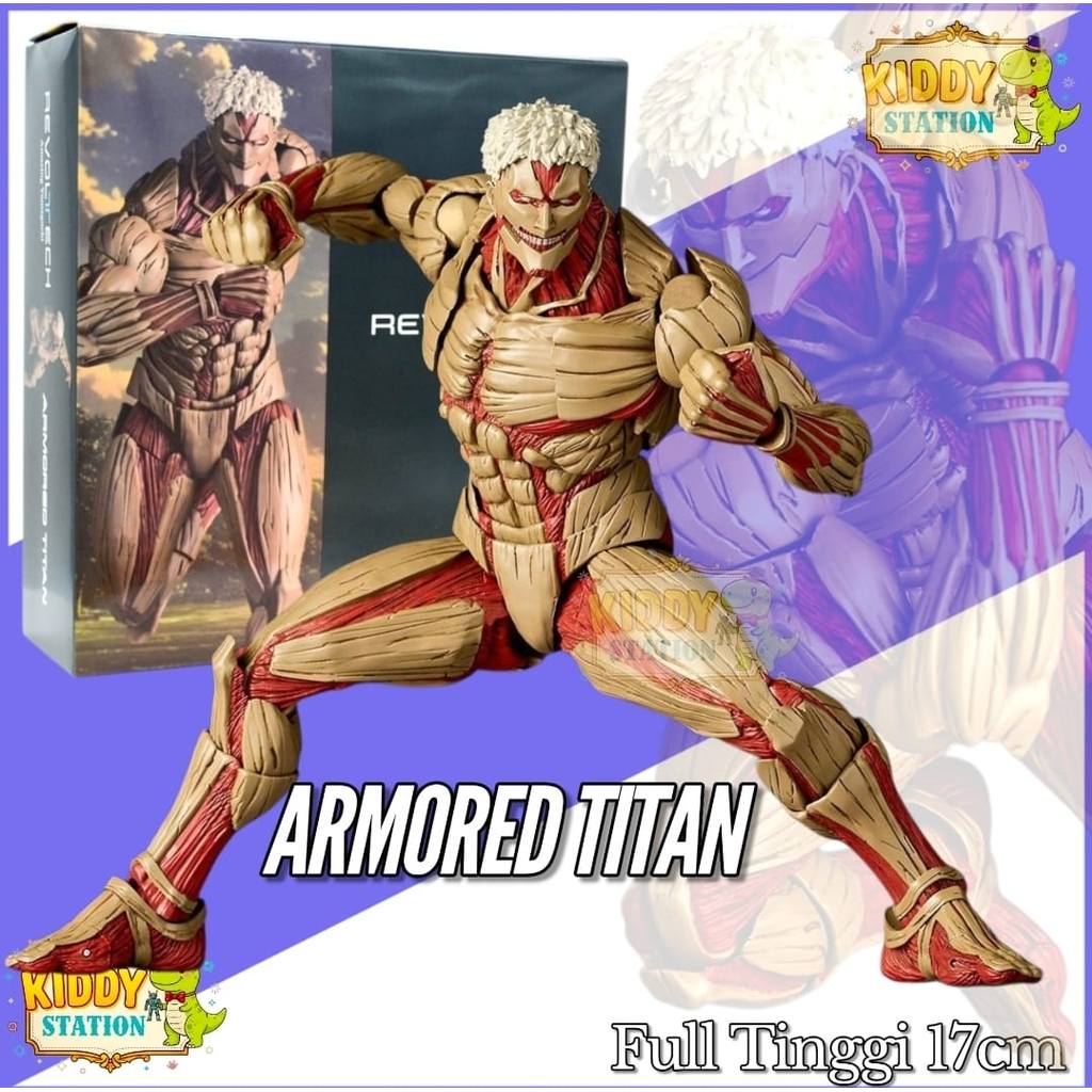 KOLEKSI Revoltech Attack On Titan Armored Titan Action Figure