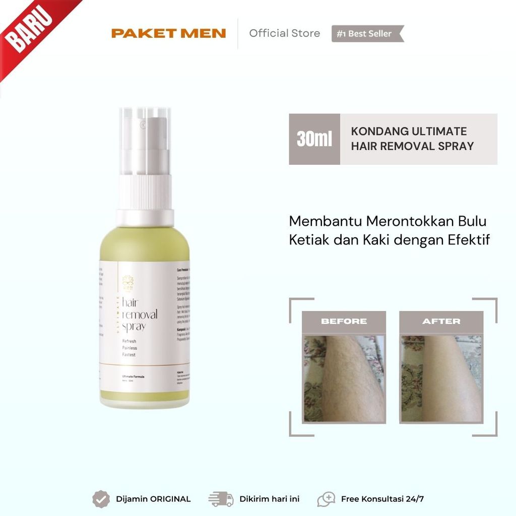 Kondang Hair Removal Spray Perontok Bulu Miss V Cepat Tanpa Rasa Sakit Original & Diskon