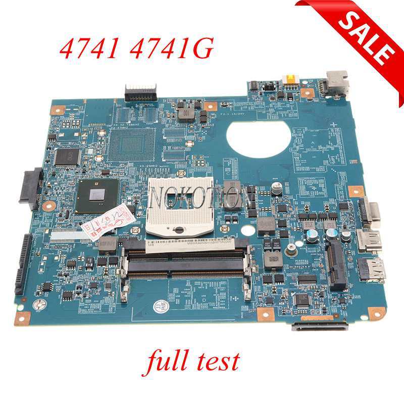 NOKOTION Laptop Motherboard For Acer 4741 4741G MBTVQ01001 MB.TVQ01.001 MBWKA01001 48.4GY02.031 Main