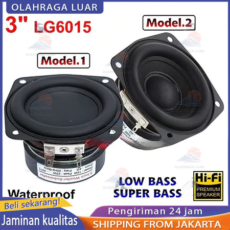 2025 Speaker 3 Inch LG-6015 Super Bass 4 Ohm 15W-25W Woofer Subwoofer
