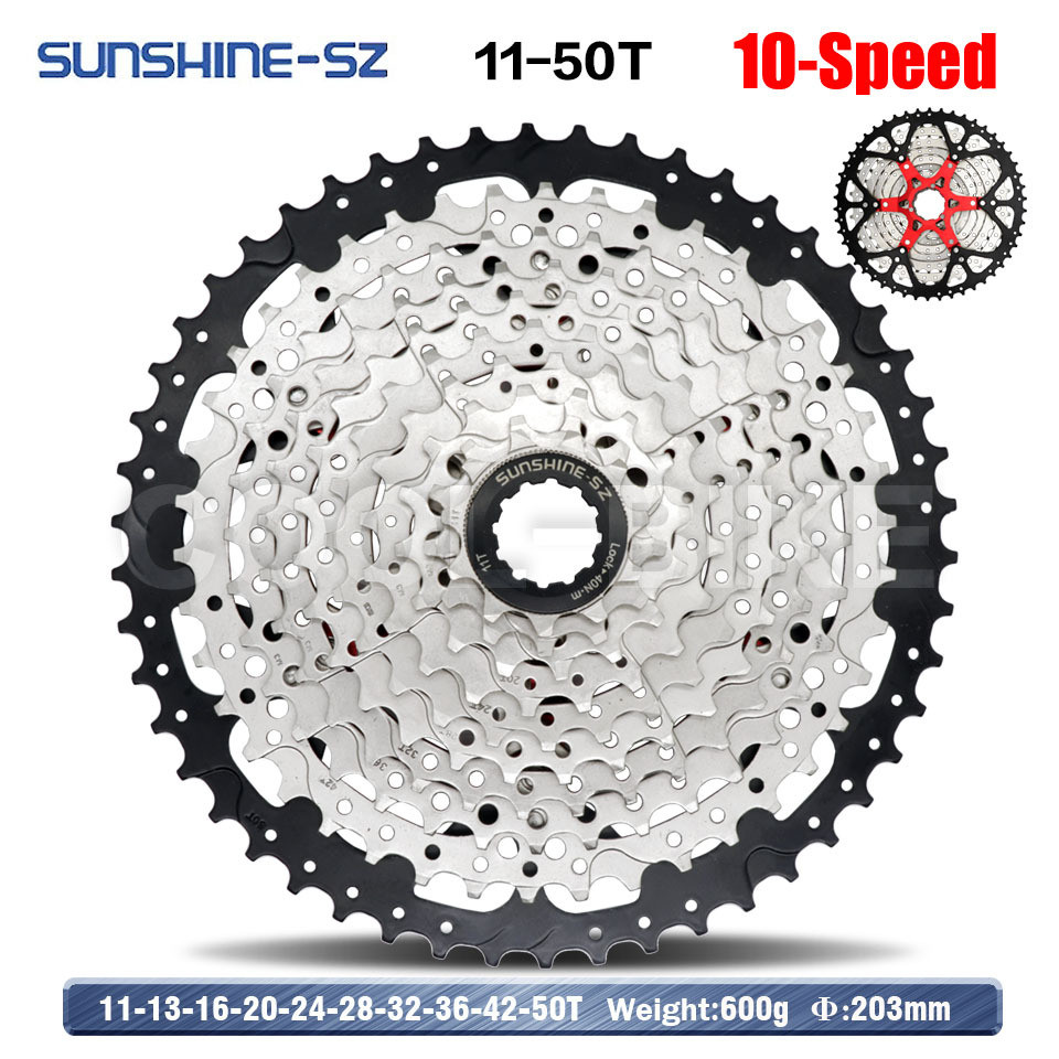 Sunshine Mountain Bike 9 10 11 12 Speed Velocidade Bicycle Cassette MTB Freewheel Sprocket 36T 40T 4