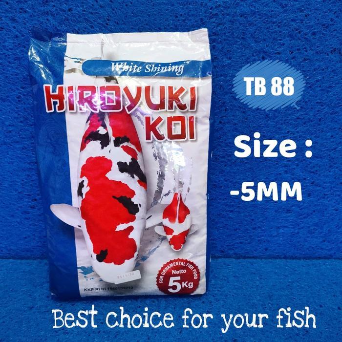 FINVIBE pakan ikan koi / koki hiroyuki white shining size M(5mm) - M