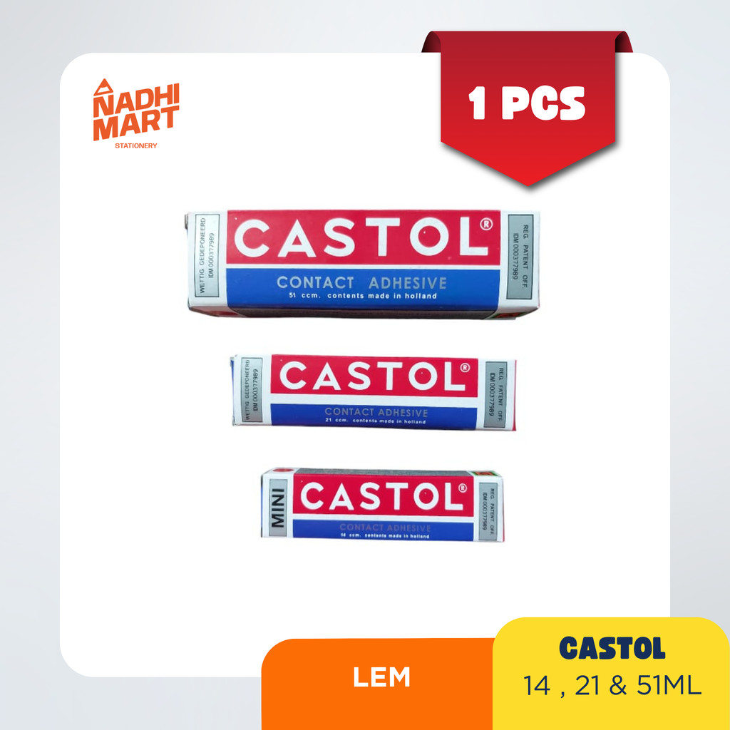 CASTOL LEM KERTAS / LEM SERBAGUNA / LEM CASTOL BESAR / LEM CASTOL MINI / LEM SEPATU