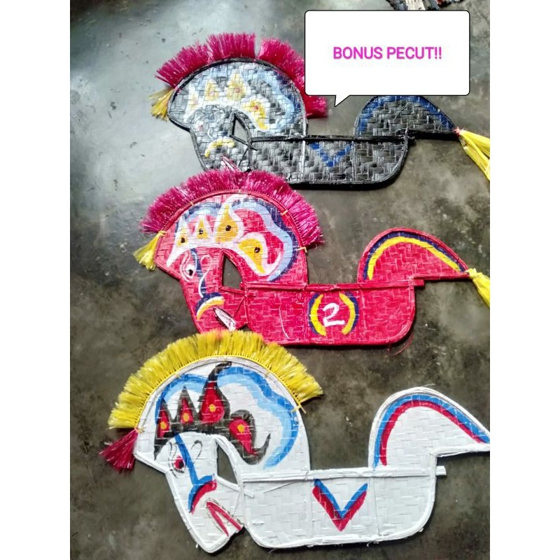 KUDA LUMPING JARAN KEPANG KECIL PANJANG ÷65CM BONUS PECUT KUDA LUMPING