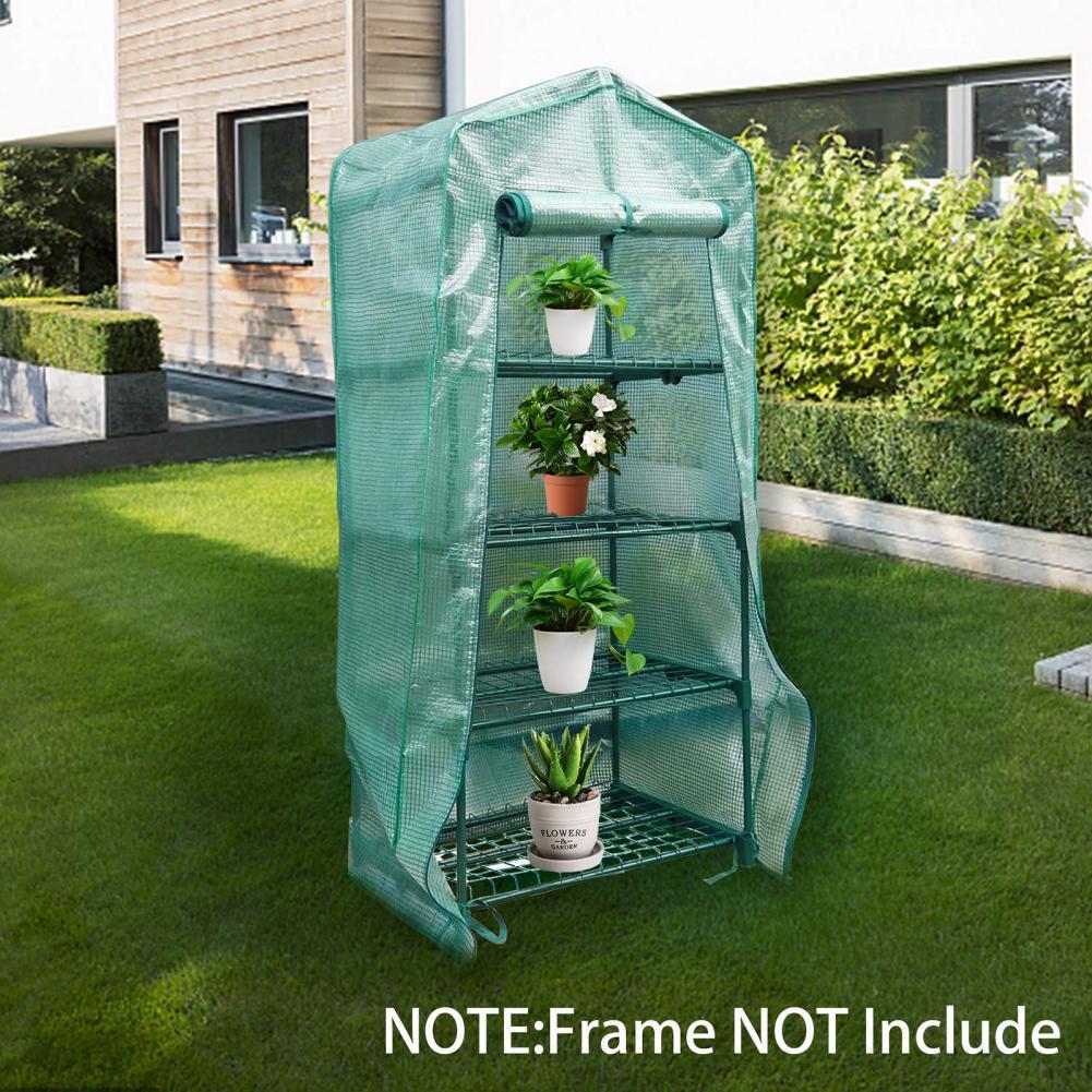 Portable PVC Greenhouse Cover Odorless Foldable Anti-Aging Greenhouse Cover for Small Flower House N