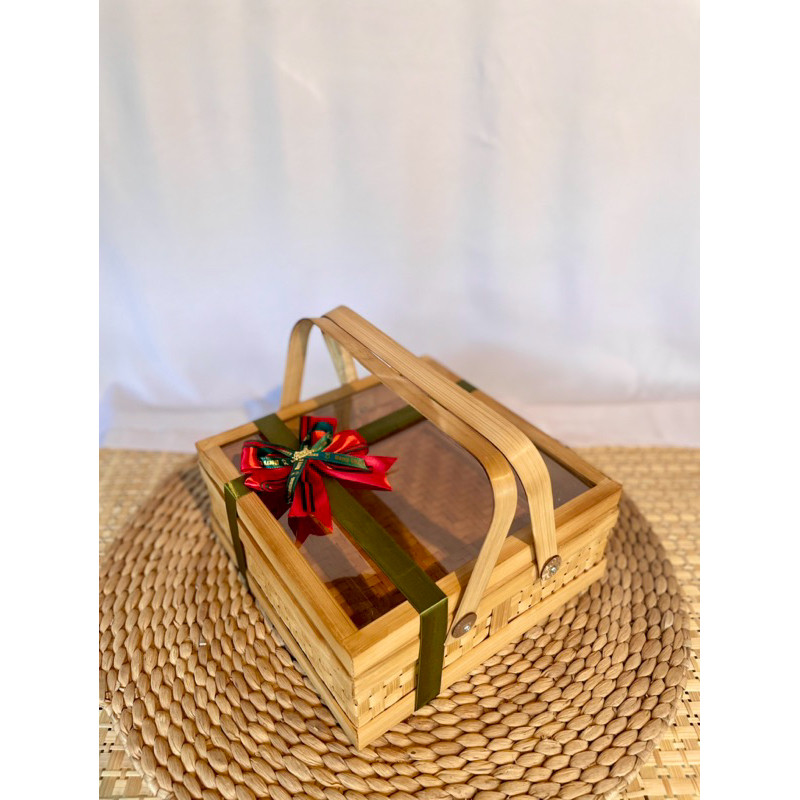 PROMO Rantang Bambu Kotak| Rantang Mika | Box Hampers | Box Bambu | Rantang Bambu Anyaman | Rantang 